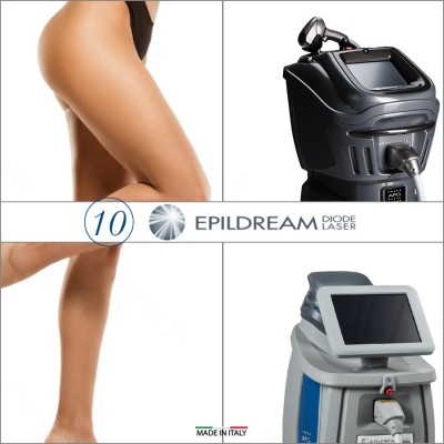 10 Epildream Depilazione Laser Diodo Aree 2 Large + 1 Small 