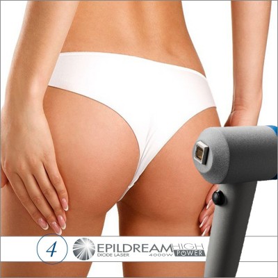 4 Epildream Depilazione Laser Diodo Aree Medium 