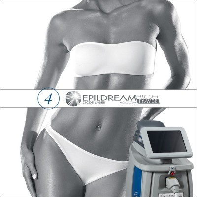 4 Epildream Depilazione Laser Diodo Aree 2 Large + 1 Medium 