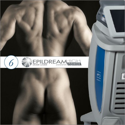 6 Epildream Depilazione Laser Diodo Aree 1 Large + 1 Medium 