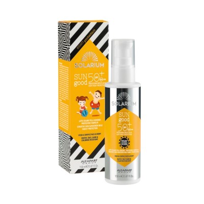 Solarium Sun Good Latte Solare Pelli Sensibili Protezione Famiglia Spf50+ 