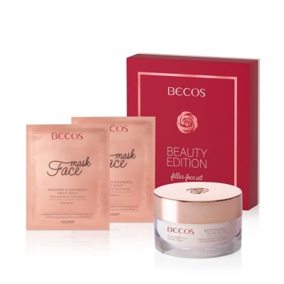 Becos Beauty Edition - Filler Set - Maschera Viso & Collo+crema Viso Rimpolpante 