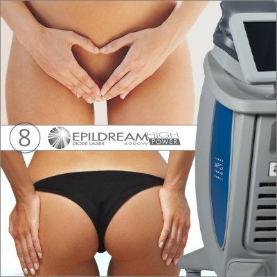 8 Epildream Depilazione Laser Hi-power Aree 1 Large + 1 Medium 