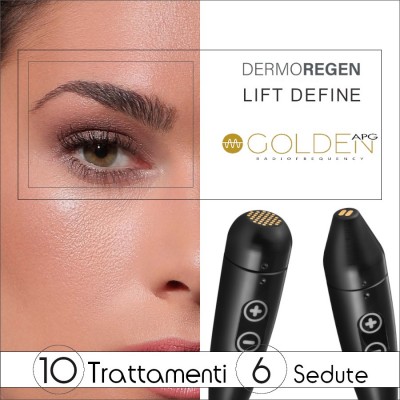 Golden Radiofrequenza Resistiva Effetto Microneedling + Lift Define Occhi-viso -trat.10 Sed.6 