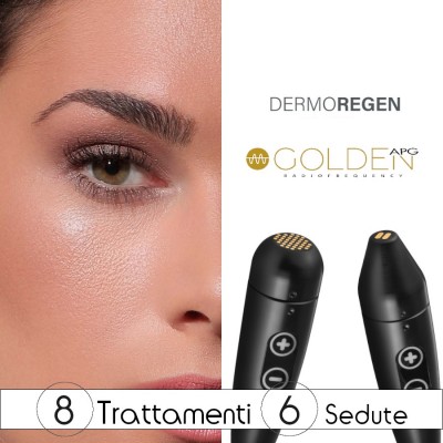 Golden Radiofrequenza Resistiva Effetto Microneedling Macchie-rughe - Trat. 8 Sed.6 