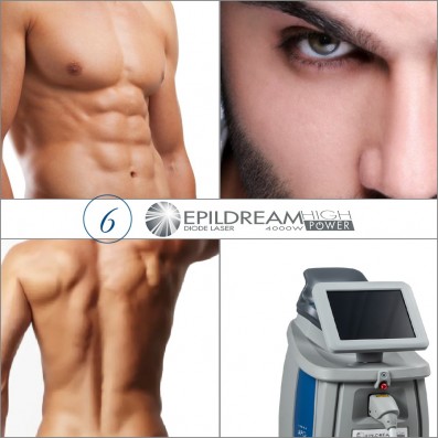 6 EPILDREAM Depilazione LASER DIODO Aree 2 Large + 1 Small 