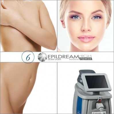 6 EPILDREAM DIODE LASER Aree 2 Large + 1 Medium 