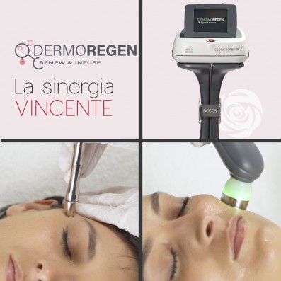 DERMOREGEN VISO -MicrodermoAbrasione Vacuum +Microcorrenti -10 Trat. 