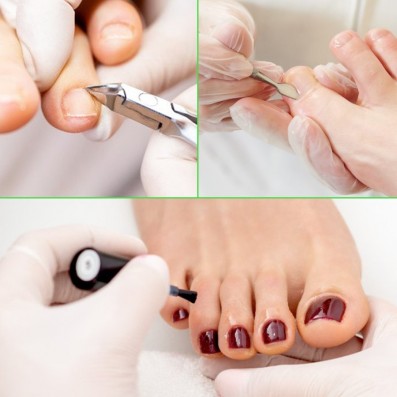 Pedicure Shine Estetico con Smalto Lunga Durata 
