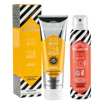SOLARIUM Crema SPF15 + Spray SPF50 Protezione Viso & CORPO